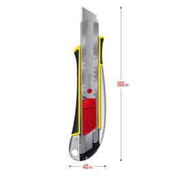 STAYER KSM-18A, 18 мм, металлический нож с автостопом, Professional (09143) - 4