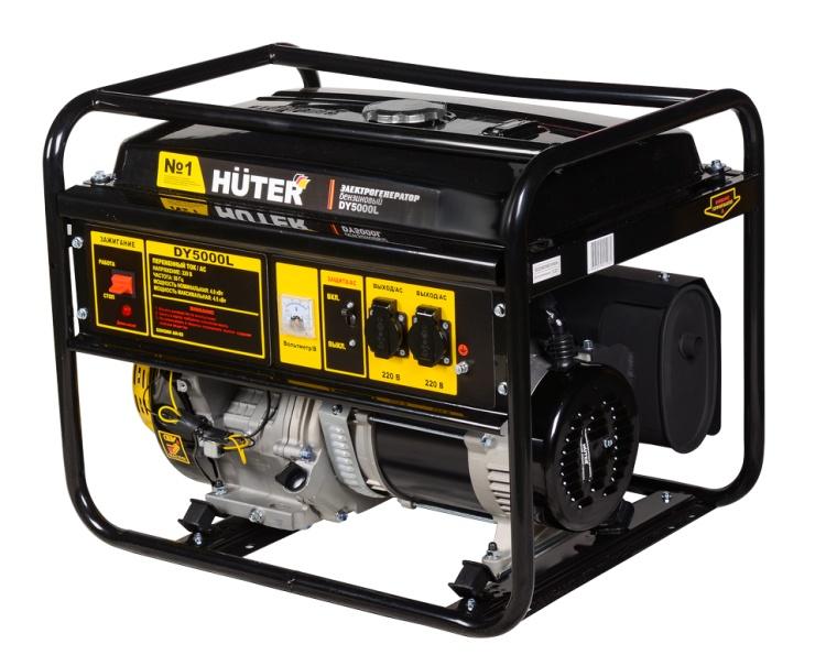 Портативный бензогенератор Huter DY5000L