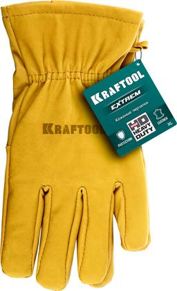 KRAFTOOL EXTREM, XL, от мех. воздействий, кожаные перчатки (1136-XL) - 2