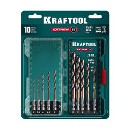 KRAFTOOL НЕХ-1/4″, 10 шт, набор сверл по металлу для винтовёртов и шуруповертов IMPACT READY (29652-H10) - 5