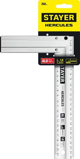 STAYER 250 мм, жесткий столярный угольник, Professional (3432-25) - 2