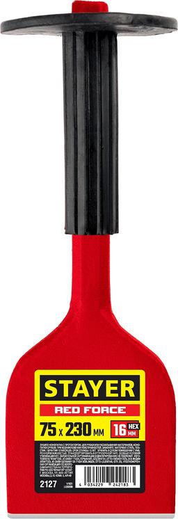 STAYER Red Force, 75 х 230 мм, зубило-конопатка с протектором (2127) - 2