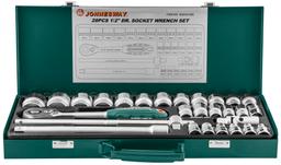 S04H4728S Набор головок торцевых 1/2"DR, 8-34 мм, 28 предметов - 1