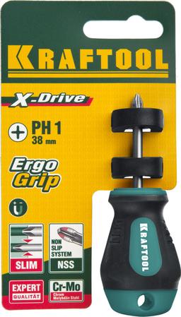 KRAFTOOL Х-Drive, PH1 x 38, отвертка (250072-1-038) - 2