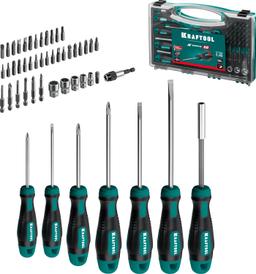 KRAFTOOL  X-Drive-50, 50 предм., набор отверток и насадок (25815) - 1