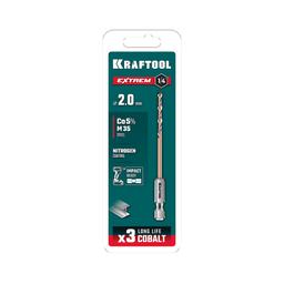 KRAFTOOL НЕХ-1/4″, d 2,0 х 60 мм, сверло по металлу для винтовёртов и шуруповертов IMPACT READY (29652-2) - 3