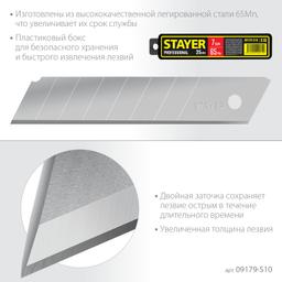 STAYER 25 мм, 10 шт, сегментированные лезвия (09179-S10) - 3