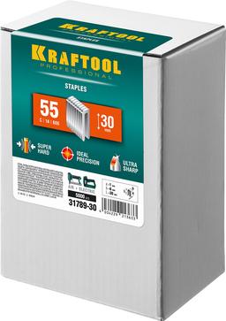 KRAFTOOL  тип 18GA (55/90/C) 30 мм, 5000 шт, скобы для степлера (31789-30) - 2