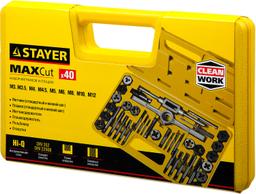 STAYER  MaXCut, 40 предметов, инструментальная сталь, набор метчиков и плашек (2805-H40) - 2
