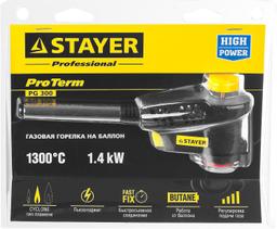 STAYER ProTerm Turbo, PG 300, 1300°C, турбо нагрев + 30%, газовая горелка с пьезоподжигом на баллон с цанговым соединением(55582) - 2