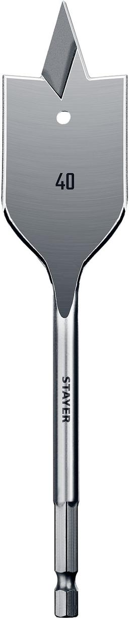 STAYER Flat, 40 x 152 мм, перовое, cверло по дереву (2950-40) - 1