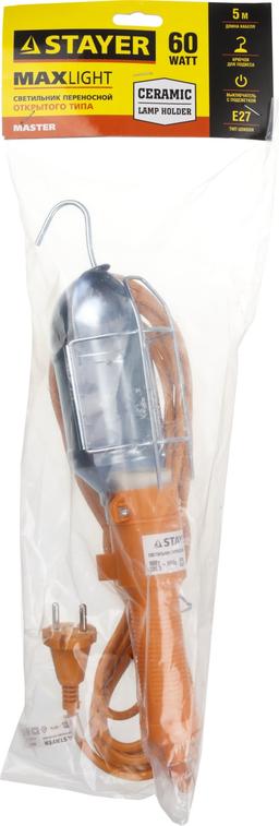 STAYER MAXLight, 60 Вт, переносной светильник (56061) - 2