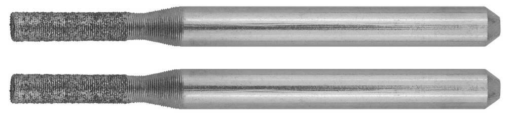 ЗУБР  2 шт, 2.33 x 10.0 x 3.2 x 38 мм, набор алмазных мини-шарошек (35921)
