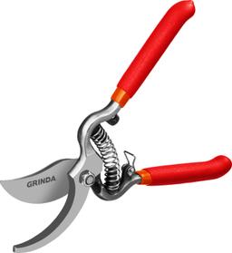 GRINDA G-3, 200 мм, высокоуглеродистая сталь, цельнокованый, покрытие ПВХ, плоскостной секатор (423103) - 4