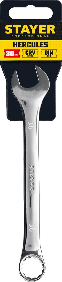 STAYER HERCULES, 30 мм, комбинированный гаечный ключ, Professional (27081-30) - 2
