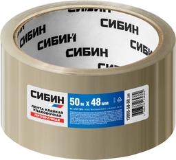 СИБИН 48 мм, 50 м, 40 мкм, прозрачная, клейкая лента (12055-50-20) - 2