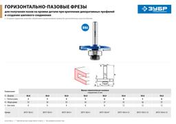 ЗУБР  50.8 x 4 мм, хвостовик 8 мм, фреза горизонтально-пазовая, Профессионал (28757-50.8-4) - 7