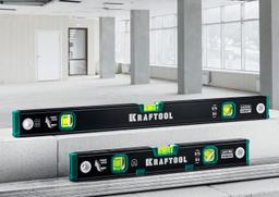 KRAFTOOL 800 мм, усиленный профиль, с зеркальным глазком, магнитный уровень (34785-80) - 10