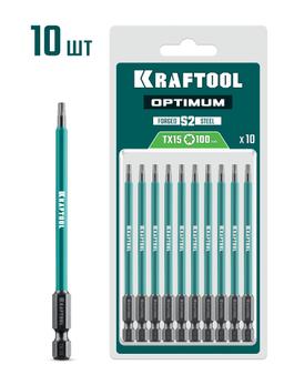 KRAFTOOL OPTIMUM TX 15, 100 мм, 10 шт, биты (26126-15-100-S10) - 1