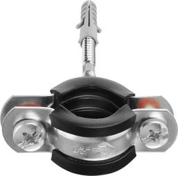 ЗУБР 1/2″, цинк, 1 шт, трубный хомут с сантехнической шпилькой и дюбелем (37866-20-24) - 3