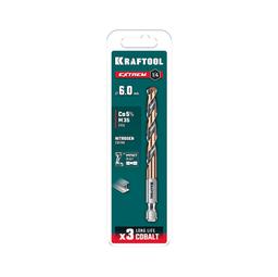 KRAFTOOL НЕХ-1/4″, d 6.0 х 98 мм, сверло по металлу для винтовёртов и шуруповертов IMPACT READY (29652-6) - 3