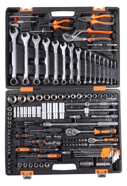 Набор инструментов, 1/2", 1/4", CrV, в кейсе 151 предмет Вихрь - 1
