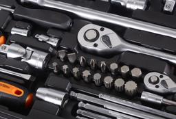 Набор инструментов, 1/2", 1/4", CrV, в кейсе 151 предмет Вихрь - 11