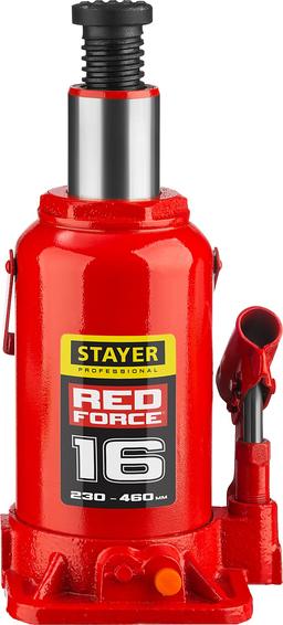 STAYER RED FORCE, 16 т, 230 - 460 мм, бутылочный гидравлический домкрат, Professional (43160-16) - 7