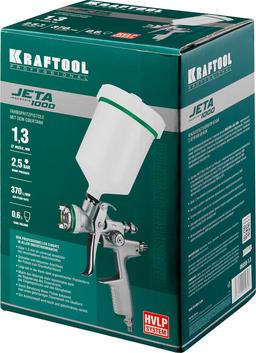 KRAFTOOL  JETA 1000, HVLP, 1.3 мм, пневматический краскопульт с верхним бачком (06559-1.3) - 2