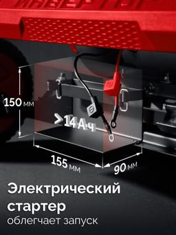 ЗУБР 7500 Вт, инверторный генератор с электростартером и розеткой АВР (СБИ-7500ЕА) - 5