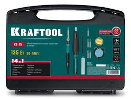 KRAFTOOL KS-15, 14-в-1, 90 - 480°C, 135 Вт, цифровая мини-паяльная станция в кейсе (55346) - 2