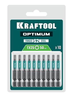 KRAFTOOL OPTIMUM TX 25, 50 мм, 10 шт, биты (26126-25-50-10) - 2