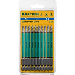 KRAFTOOL Optimum PZ2, 100 мм, 10 шт, биты (26124-2-100-10) - 2