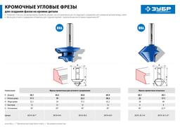 ЗУБР 44.5 x 21 мм, фреза кромочная для углового сращивания, Профессионал (28724-44.5) - 7
