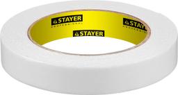 STAYER 19 мм, 5 м, белая, на вспененной основе, двухсторонняя клейкая лента, Professional (12231-19-05) - 1