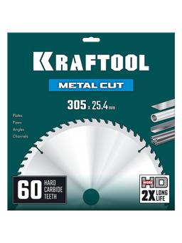 KRAFTOOL Metal Cut 305 х 25.4 мм, 60Т, диск пильный по металлу и стали (36954-305-25.4-60) - 2