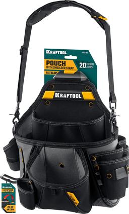 KRAFTOOL KPB-20 поясная сумка с быстросъёмным креплением FastClip, 320 х 310 мм (38767) - 5