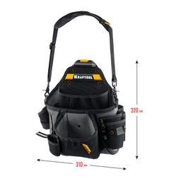 KRAFTOOL KPB-20 поясная сумка с быстросъёмным креплением FastClip, 320 х 310 мм (38767) - 9