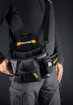 KRAFTOOL KPB-20 поясная сумка с быстросъёмным креплением FastClip, 320 х 310 мм (38767) - 11