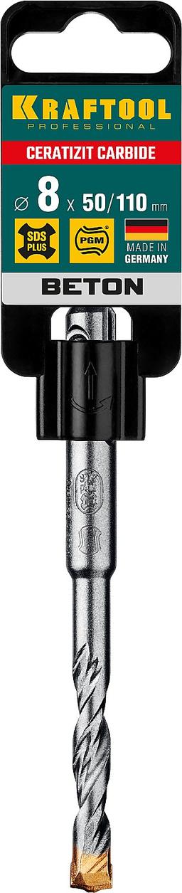 KRAFTOOL  Cerazit Carbide, 8 х 110 мм, SDS-plus бур (29320-110-08) - 2