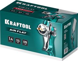 KRAFTOOL  AirFlat, LVLP, 1.4 мм, пневматический краскопульт с верхним бачком (06524-1.4) - 2