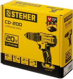 STEHER  V1, 20 В, 40 Н·м, без АКБ, дрель-шуруповерт (CD-200) - 3