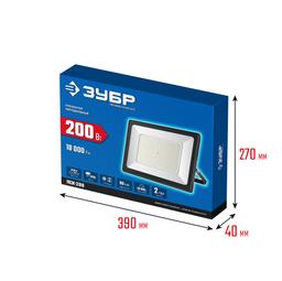 ЗУБР ПСК-200, 200 Вт, 6500 К, IP 65, светодиодный прожектор, Профессионал (57141-200) - 3