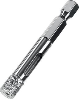ЗУБР  АВК, d 8 мм, (HEX 1/4", 15 мм кромка), вакуумное алмазное трубчатое сверло, Профессионал (29865-08) - 1
