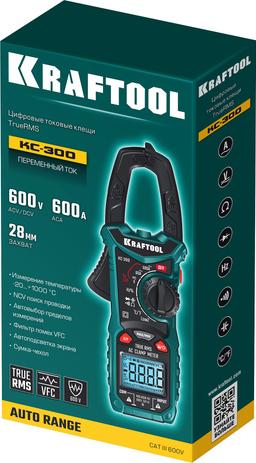 KRAFTOOL KC-300 Цифровые токовые клещи (59832) - 4