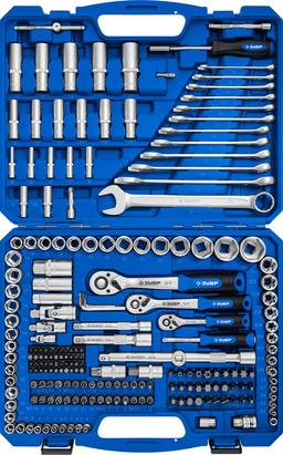 ЗУБР  А-216, 216 предм., (1/2"+ 3/8"+ 1/4"), универсальный набор инструмента, Профессионал (27674-H216) - 1