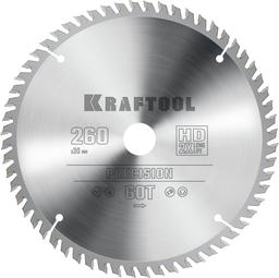 KRAFTOOL Precision, 260 х 30 мм, 60Т, пильный диск по дереву (36952-260-30) - 1
