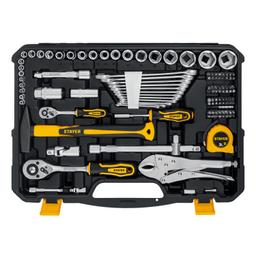 STAYER UNIVERSAL 150, 150 предм., (1/2"+ 1/4"), универсальный набор инструмента, Professional (27710-H150) - 7
