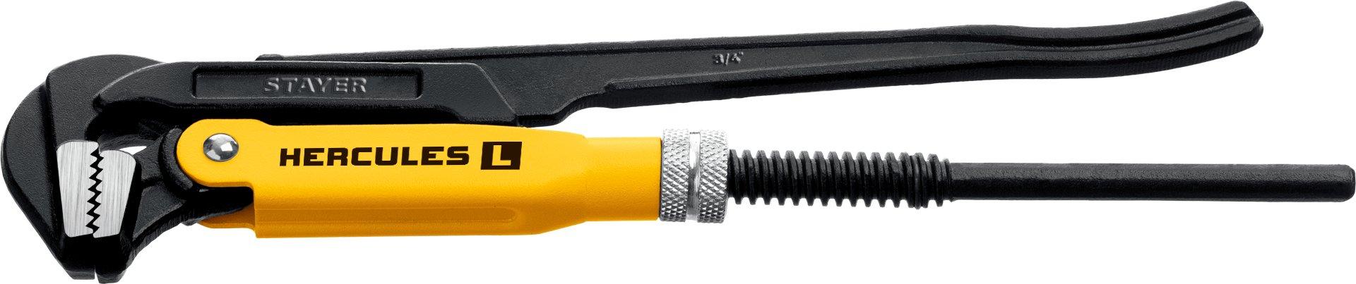 STAYER Hercules-L, №0, 3/4",280 мм, трубный ключ с прямыми губками (27331-0)