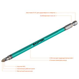 KRAFTOOL Optimum PZ2, 150 мм, 5 шт, биты (26124-2-150-5) - 3